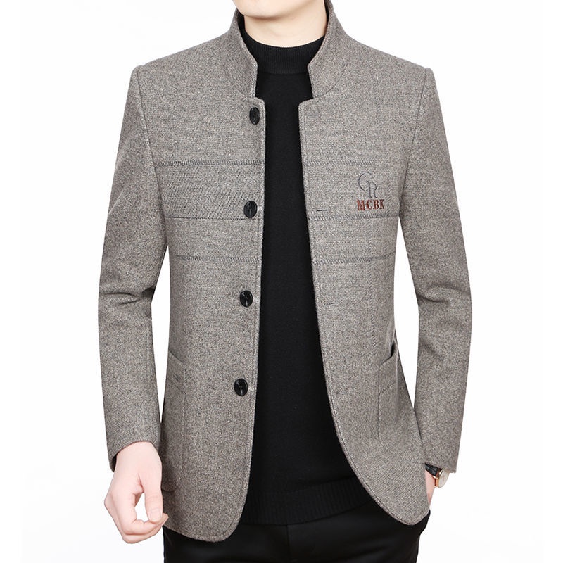 Áo Khoác Len Cổ Đứng Cao Cấp Thời Trang Dành Cho Nam