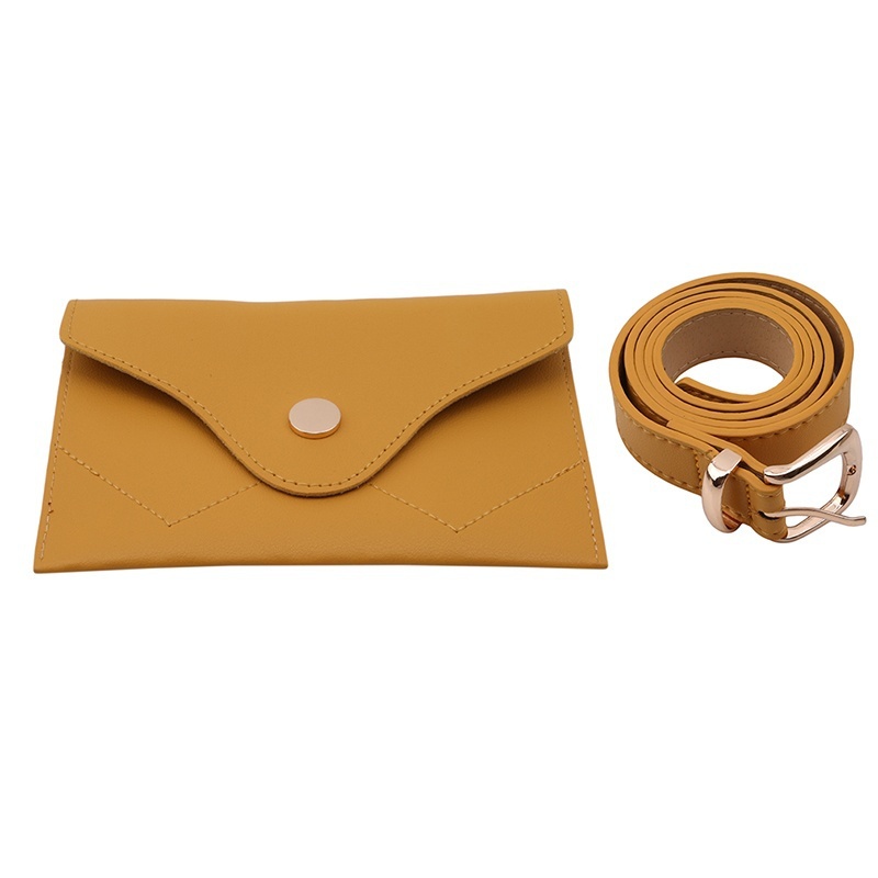 Women Belt Pouch Waist Bag Daily Travel Leather Purse Strap Bag