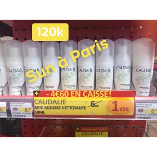Combo sữa rửa mặt caudalie tạo bọt 50ml