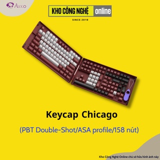 Bộ Keycap AKKO CHICAGO (PBT Double-Shot/ASA profile/158 nút) - Hàng Chính Hãng