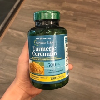 Tinh Chất Nghệ Vàng Puritan's Pride Turmeric Curcumin 500mg 180viên date 2023