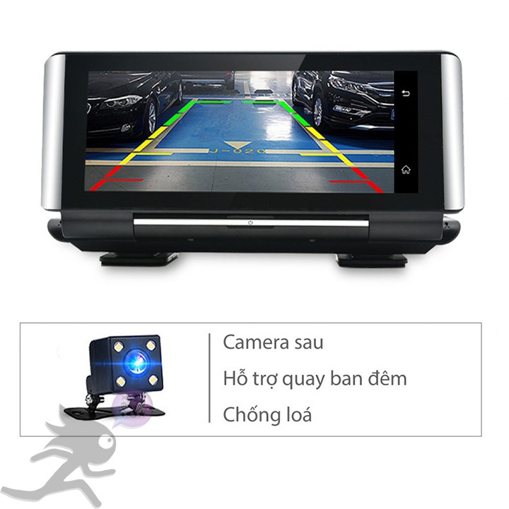 Camera hành trình cao cấp Vikotech 4G có camera lùi VK666-DCAR