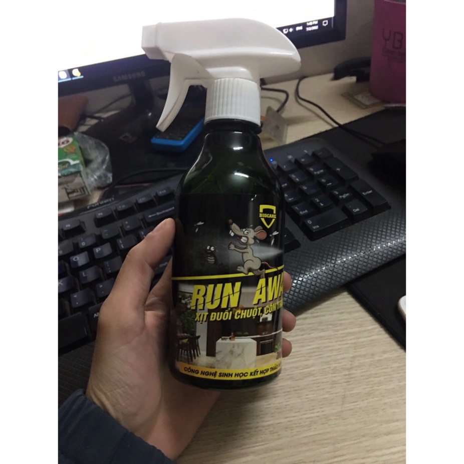Xịt đuổi chuột, côn trùng thảo dược Run Away  300ml