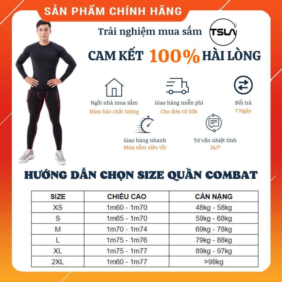 Hàng Tốt Quần legging thể thao giữ nhiệt nam C9 dạng lót nỉ tập gym đạp xe đá banh bóng rổ mùa lạnh thu đông Pro Combat