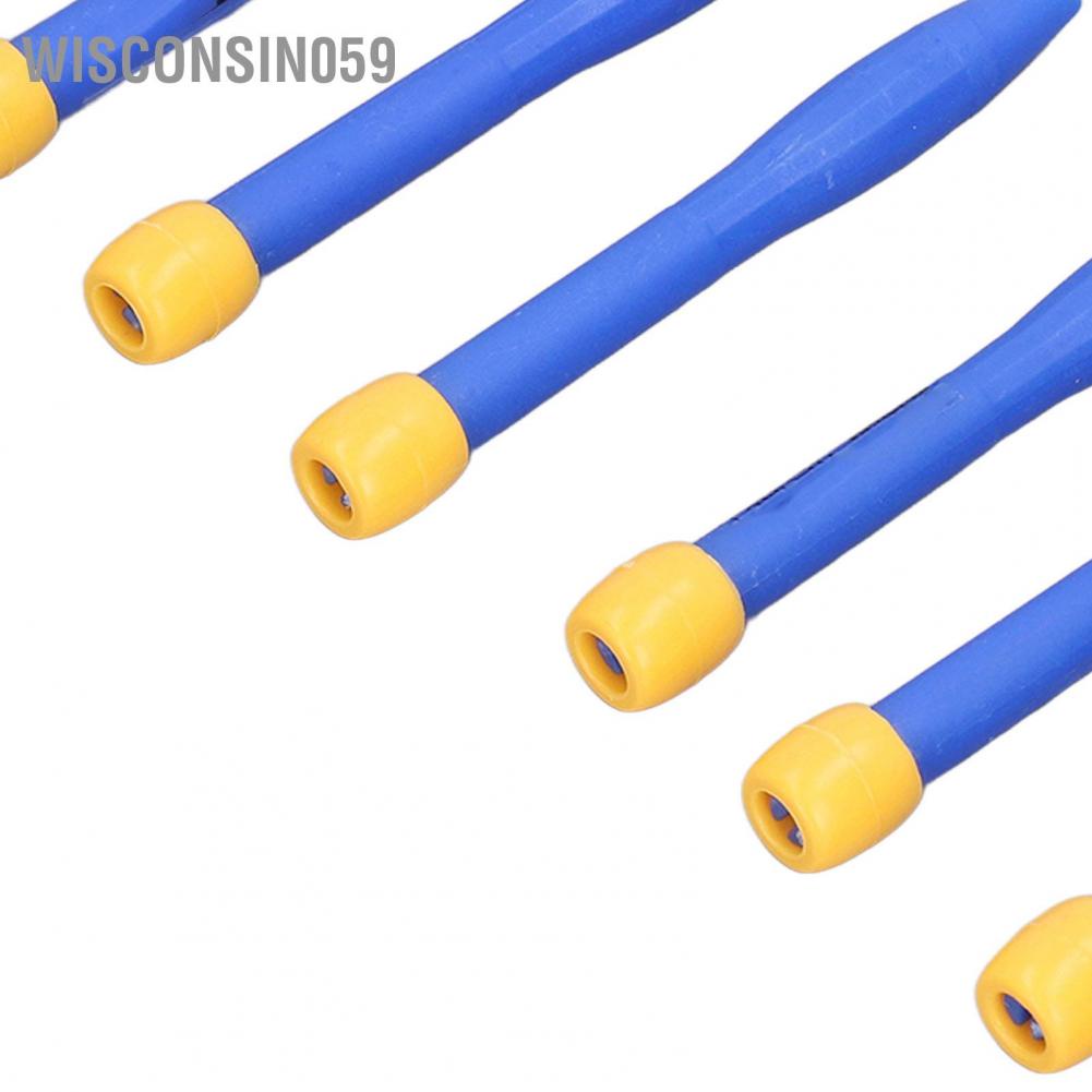 Wisconsin059 8PCS Screwdriver Set Zirconia Ceramic Insulated Handle Screwdrivers Slot and Cross Driver Bits