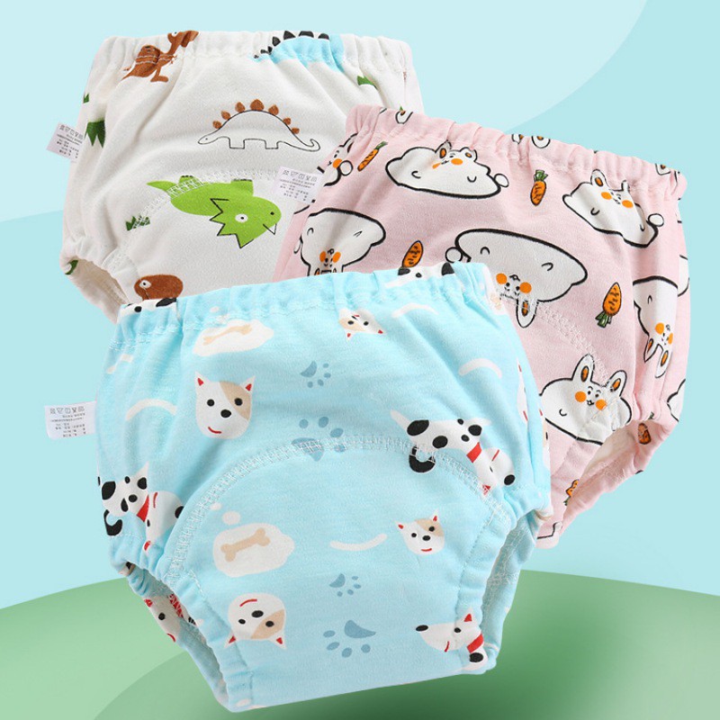 Quần Tã Cotton 6 Lớp Có Thể Giặt Sạch Dành Cho Bé