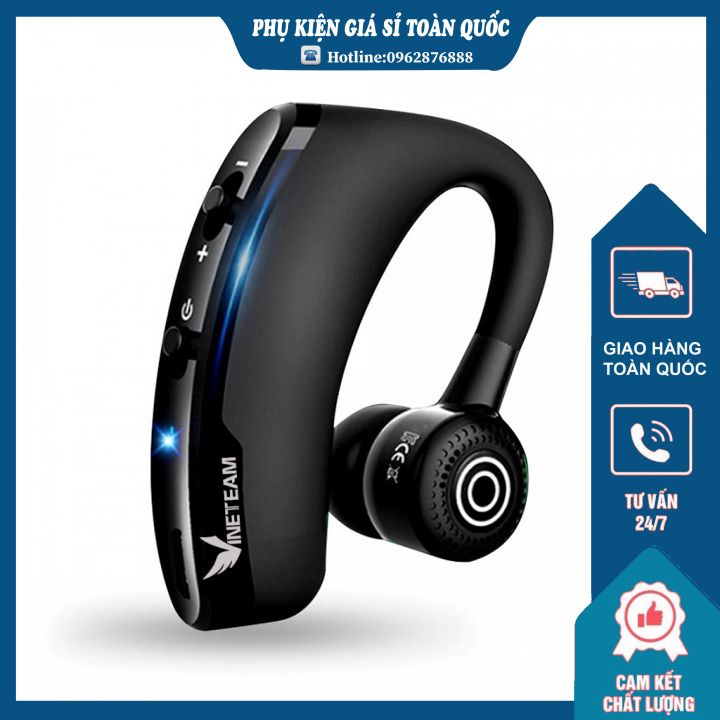 Tai Nghe Bluetooth V9 VINETTEAM Cao Cấp Cực Chất Điều Khiển Bằng Giọng Nói (Đen) -DC2349