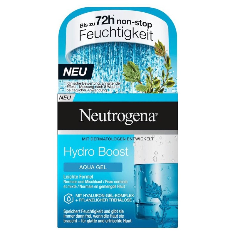 [BẢN ĐỨC] Kem dưỡng Neutrogena Hydro Boost Aqua Gel, dưỡng ẩm cho da, 50ml