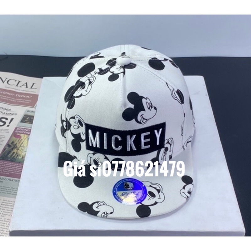 Mũ snapback trẻ em 3 tuổi đến 7 tuổi - nón hiphop mickey bao ngầu cho bé trai