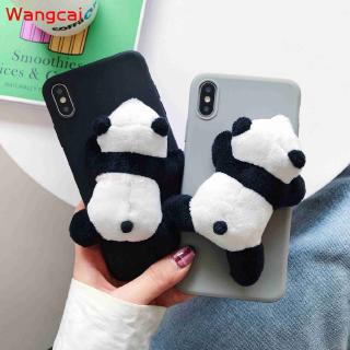 Ốp lưng gấu trúc nhồi bông mềm xinh yêu cho điện thoại Samsung Galaxy S10e S10+ S9+ S8+ S10 5G S9 S8 Plus