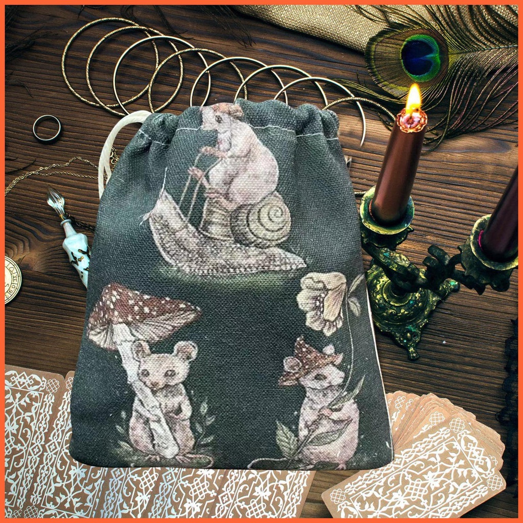 Túi Dây Rút Đựng Bài Tarot 5.12x7.09 Tiện Dụng