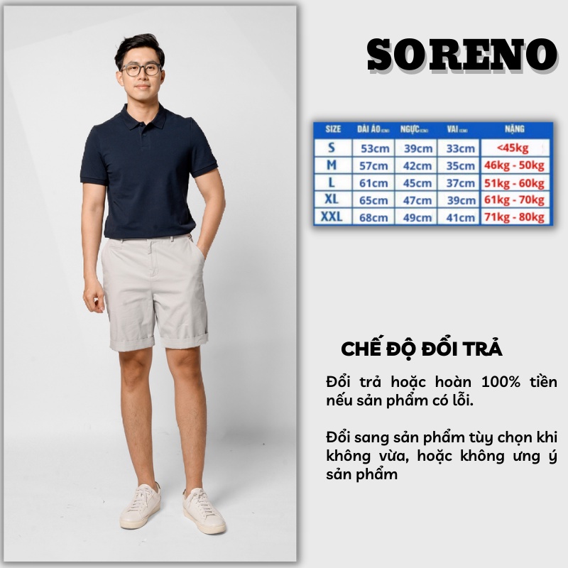 Áo Polo Nam Nữ Form Rộng Unisex Cotton Cá Sấu Trơn Cao Cấp Tay Ngắn | Soreno