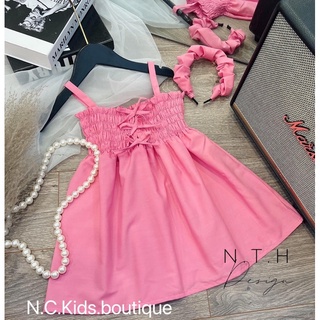 Xả Váy đầm dây nhún cho bé gái 10-25kg
