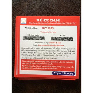 cOMBO Ô NỞ HOA + THẺ HỌC ONLINE