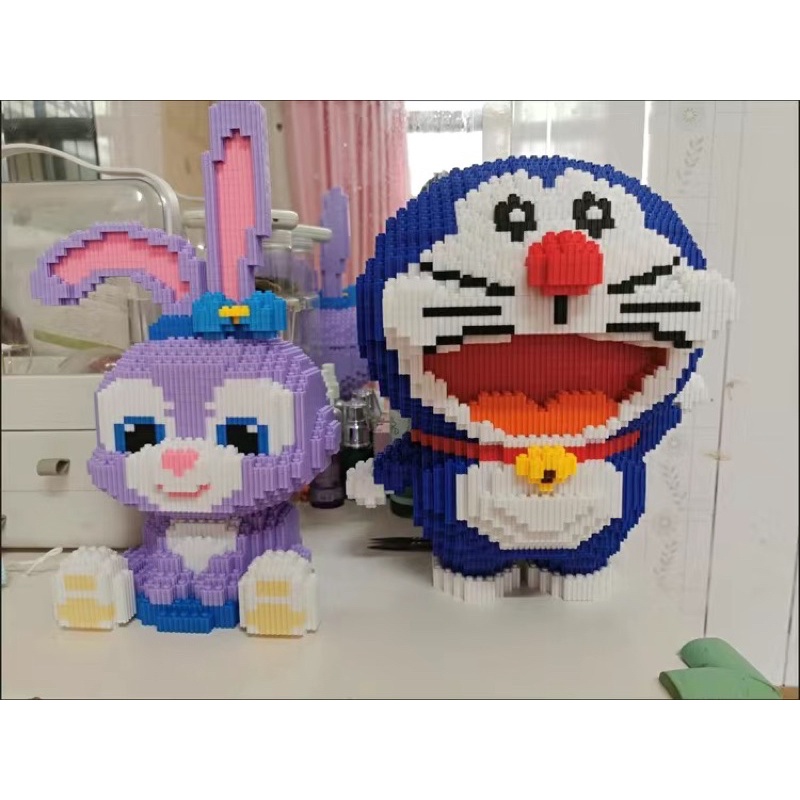 bộ đồ chơi xếp hình lắp ráp 3D mô hình nhân vật hoạt hình mèo máy nano block trưng bày cỡ lớn