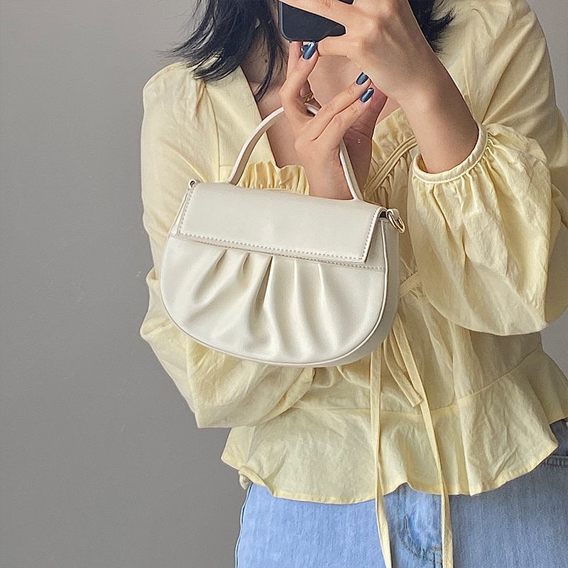 Túi xách tay đeo vai hình dạng đám mây mẫu 2020 phong cách Hàn Quốc thời trang mới dành cho nữ