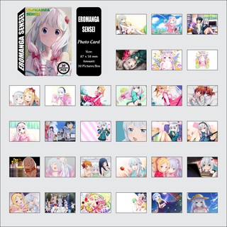 Hộp 30 Tấm Hình Anime Eromanga Sensei - Tác Giả Đào Hoa By AnimeX