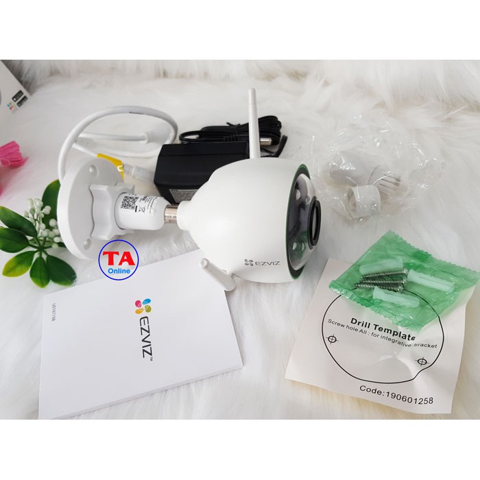 Camera Wifi Thông Minh Ezviz C3N 1080P - Sử dụng công nghệ AI, có màu ban đêm (CS-C3N-A0-3H2WFRL)