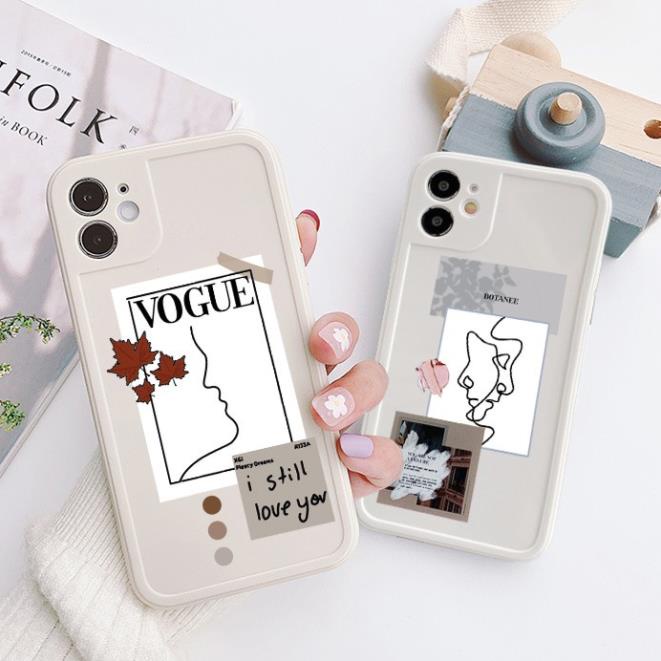 Ốp lưng iphone viền nổi BVC V.O.G.U.E 6/6plus/6s/6splus/7/7plus/8/8plus/x/xr/xs/11/12/pro/max/plus/promax - ĐQ Store