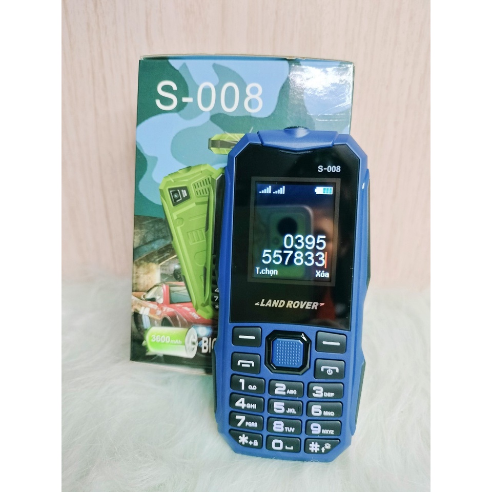 Điện thoại pin khủng 2 sim Landrover S008 cho người già có ghi âm cuộc gọi giá rẻ