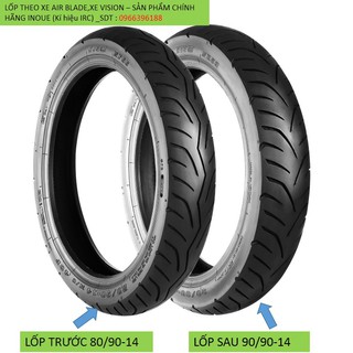 Lốp xe không săm xe Air Blade,xe Vision chính hãng theo xe ( hãng IRC)