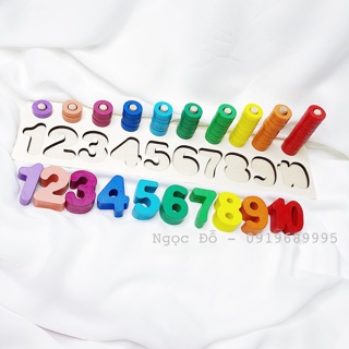 Đồ chơi đếm số bằng gỗ