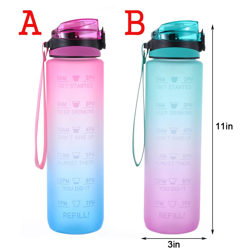 Bình Nước Thể Thao 1000ml Có Ống Hút Tiện Dụng