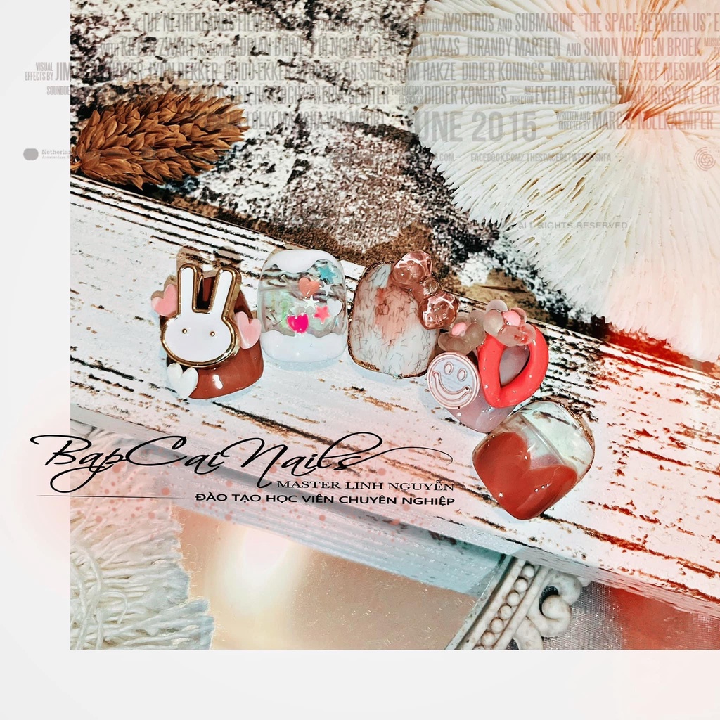 Sét phụ kiện thỏ,nơ, mặt cười 20 cái