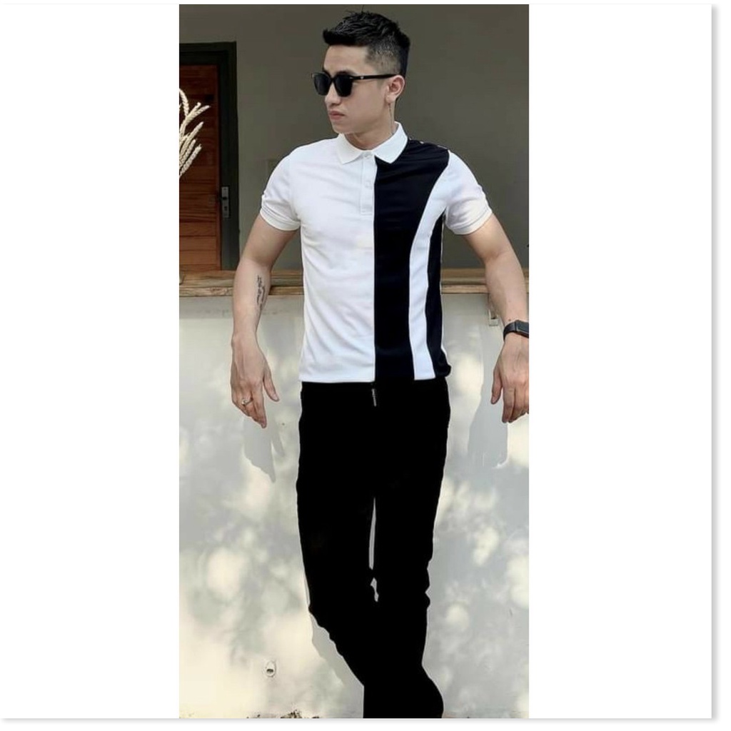 Áo thun cổ trụ phối màu siêu đẹp chuẩn nam tính cho ae KOKO MI FASHION