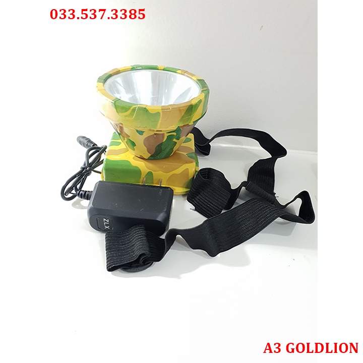 Đèn pin siêu sáng, đèn pin đeo đầu A3 GOLDLION
