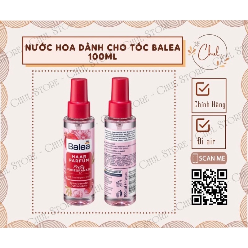 Nước hoa cho tóc Balea Đức 100ml