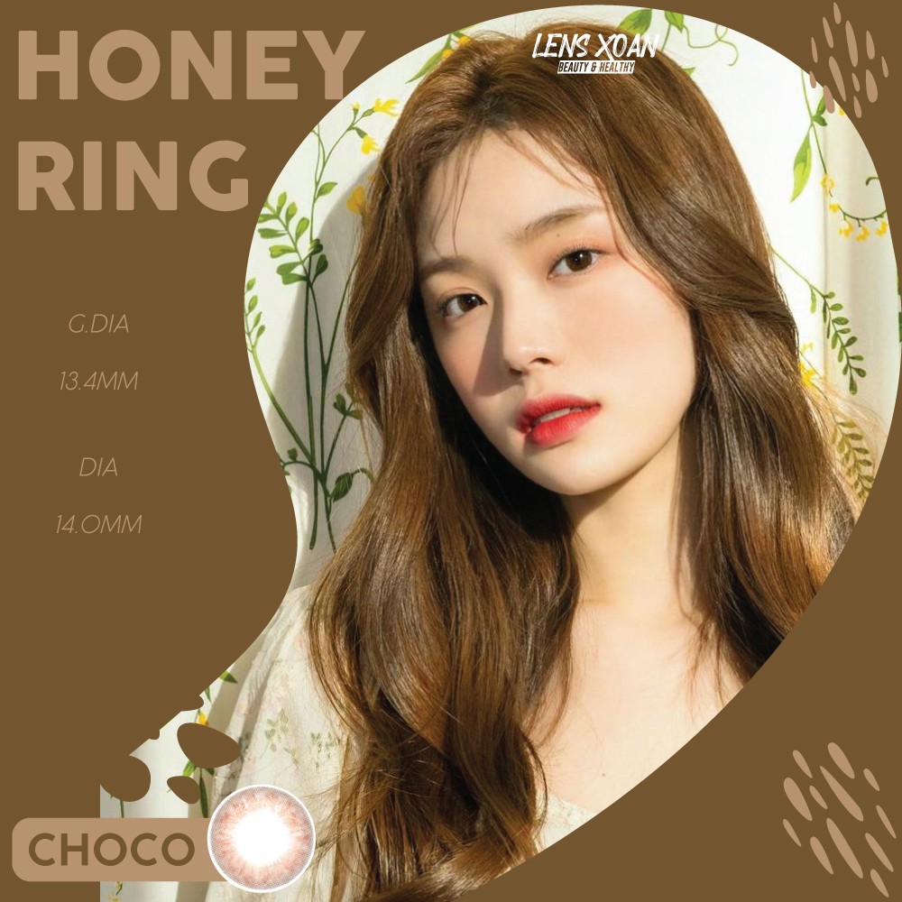 ÁP TRÒNG HONEY RING CHOCO- OLENS ( LENS XOẮN): CHOCO TỰ NHIÊN