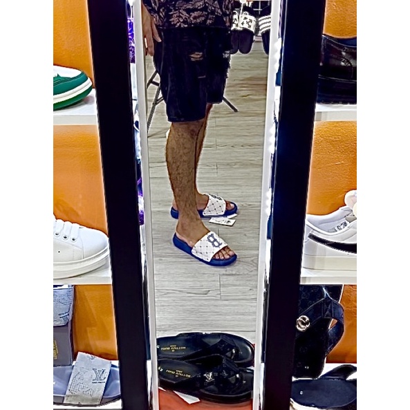 DÉP QUAI NGANG CHỮ B MÀU XANH ĐEN