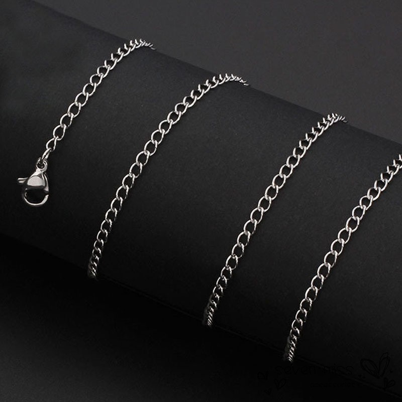 New Jewlery Rose 925 Sterling Silver O Shaped Link Chain Necklace For Women Wedding Gift