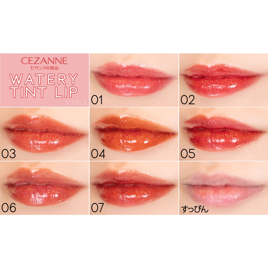 Son nước  Cezanne Watery Tint Lip Nhật Bản - Son tint Nhật Bản