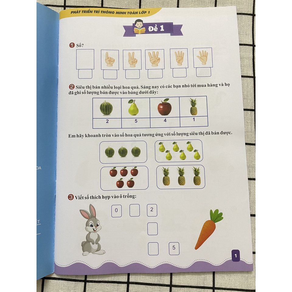 Sách Phát triển trí thông minh toán lớp 1 (Cánh diều &amp; kết nối cùng học để phát triển năng lực)