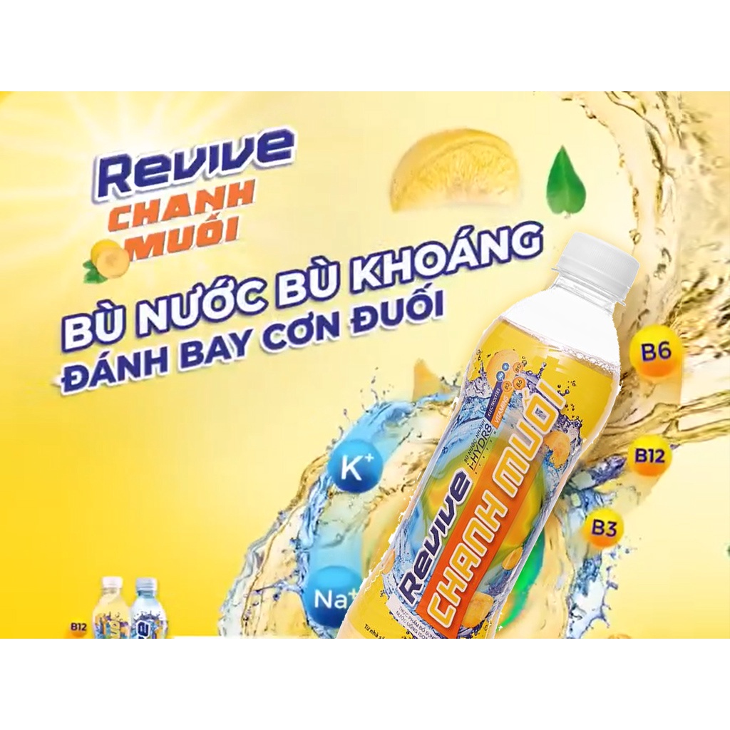 Nước bù khoáng Revive chanh muối chai 390ml