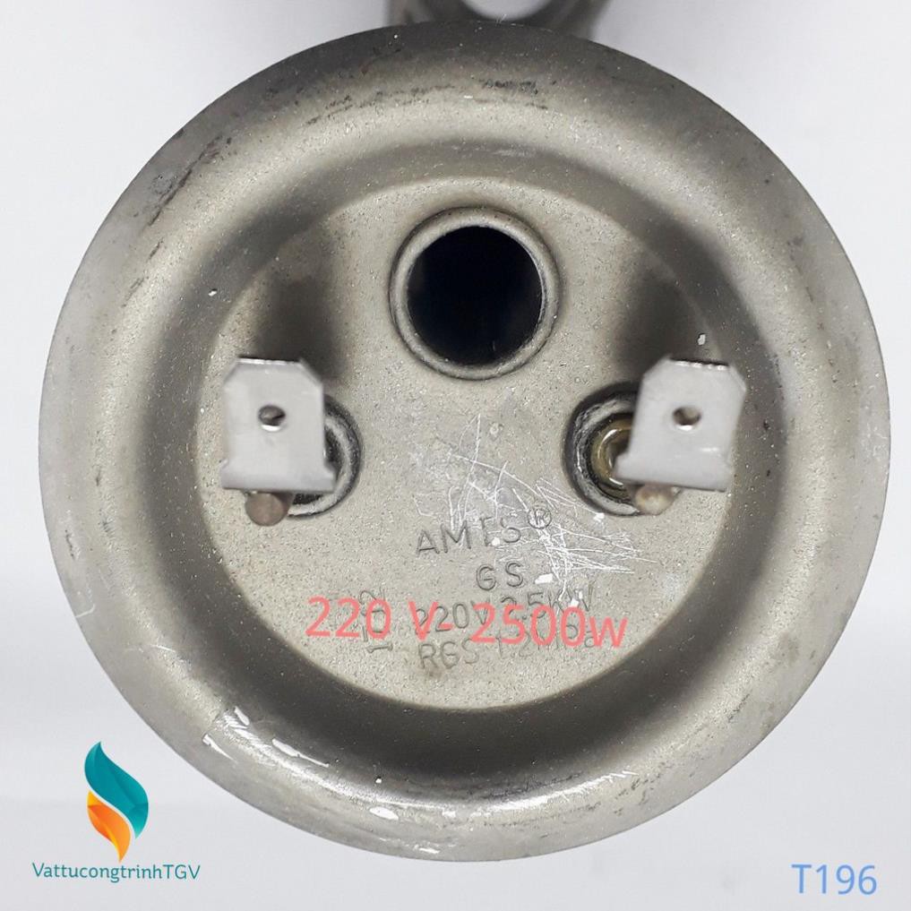(196+346) Bộ sợi đốt bát 6,5*18.5+13.5cm + Thanh magie 5mm cho Bình nóng lạnh ROSSI - TÂN Á 15L
