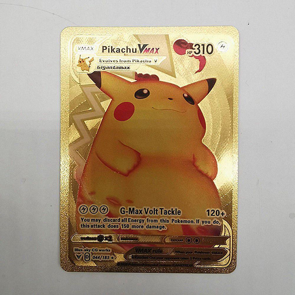 Bộ 54 Thẻ Bài Pokemon Bằng Kim Loại Dành Cho Bé|Thẻ Bài Đồ Chơi Pokemon Charizard Vmax GX Cho Trẻ Em