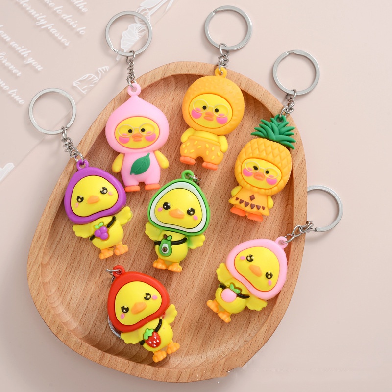 Móc Khóa Pha Lê Hình Trái Cây Dễ Thương Thời Trang Mùa Hè