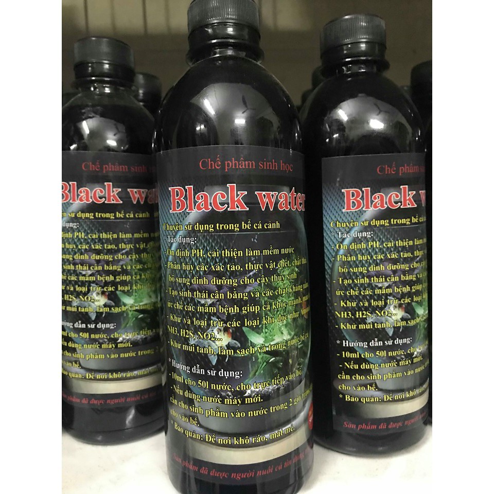 Chế phẩm sinh học Black Water, Nước Lá Bàng Cho Bể Cá Cảnh, có lợi cho cá cảnh, cân bằng sinh thái cho bể cá cảnh