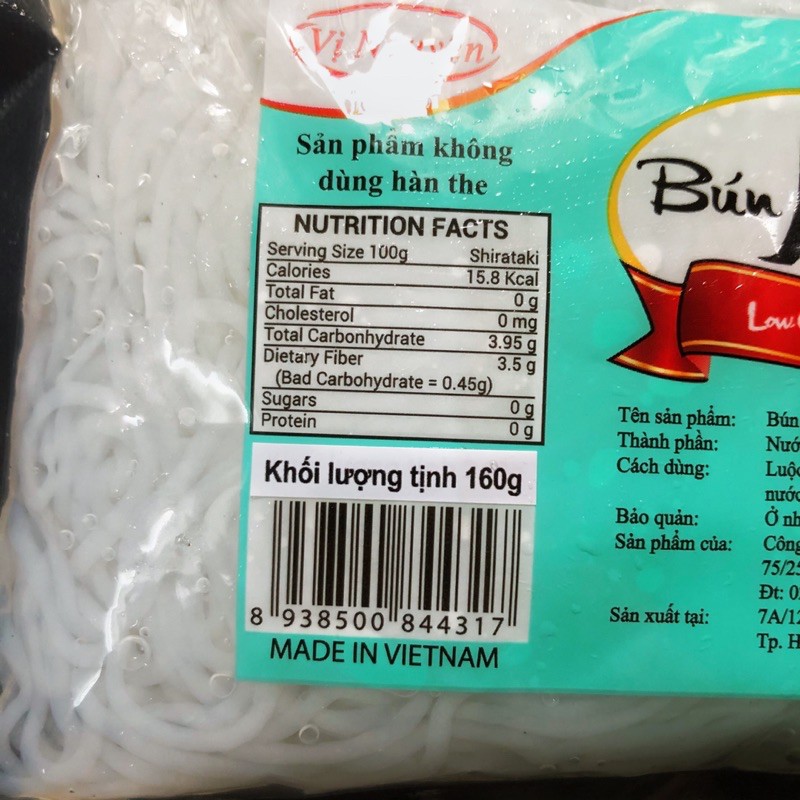 Bún Nưa NHỎ 160gr