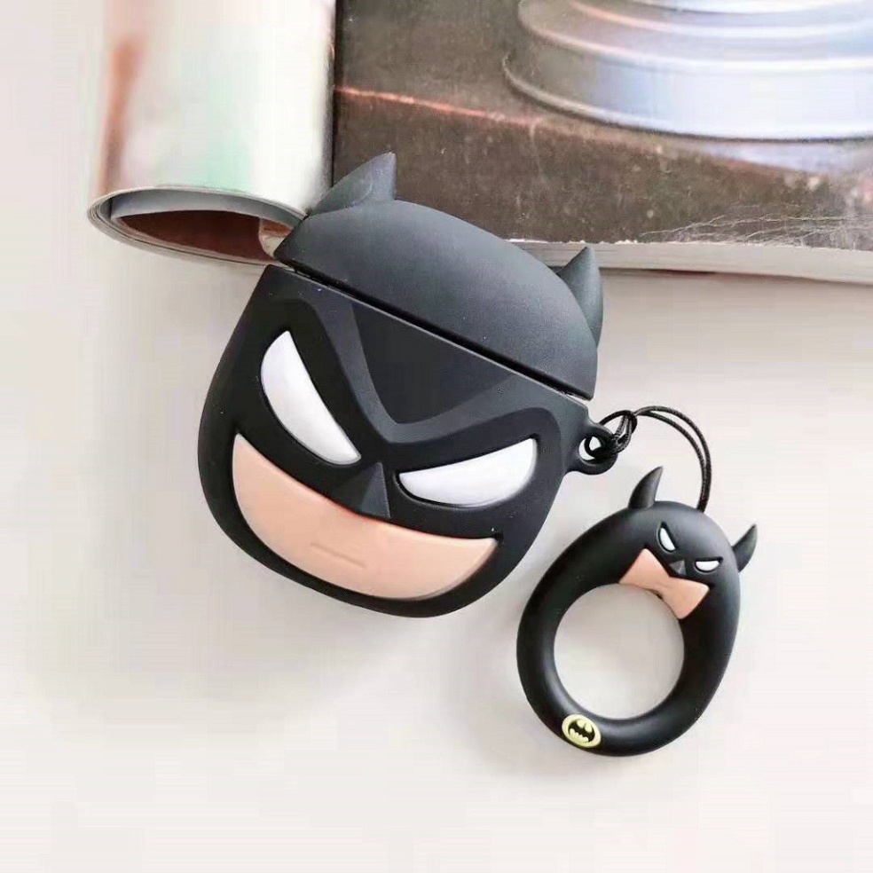 Airpods Case ⚡ Freeship ⚡ MẶT NẠ BATMAN Case Tai Nghe Không Dây Airpods 1/ 2/ i12 - TGDĐ89 Tuanairpods201