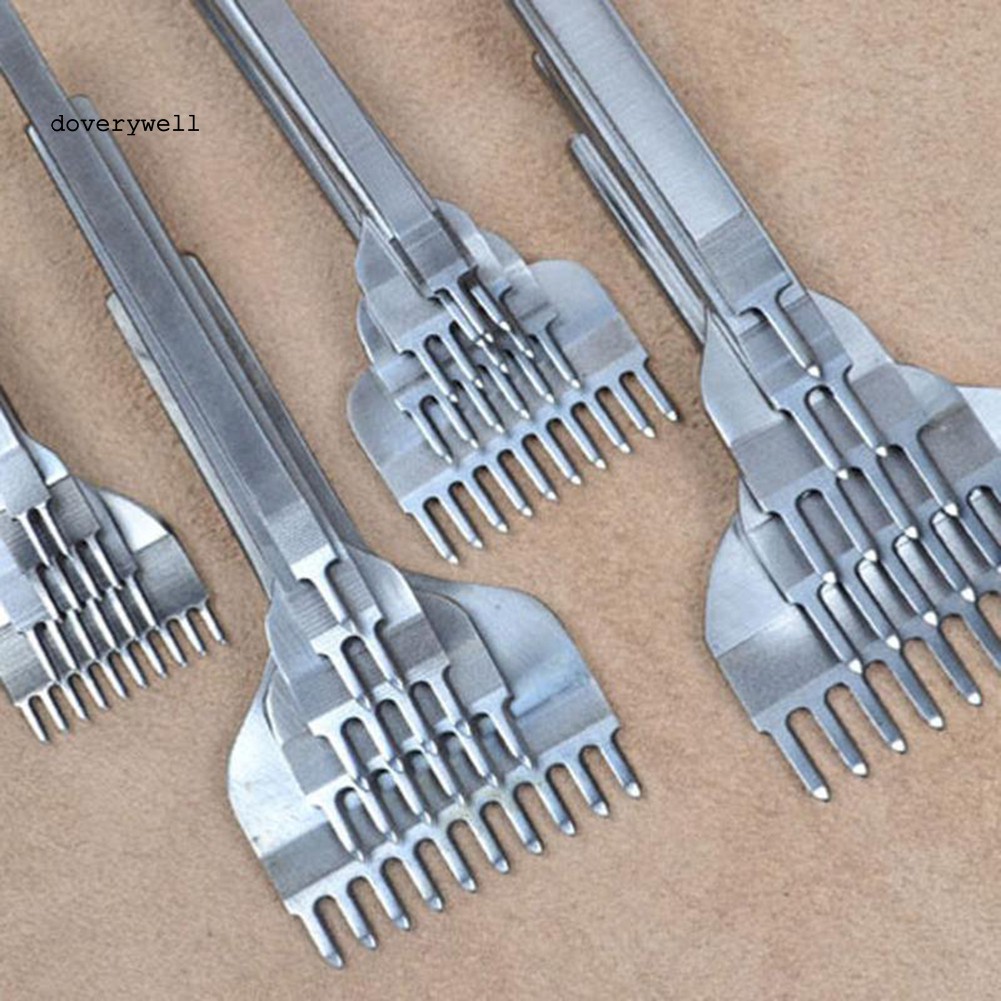 Set 4 Dụng Cụ Đục Lỗ Làm Đồ Da Thủ Công 3 / 4 / 5 / 6mm 1 /2 / 4 / 6 Lỗ Chuyên Dụng Chất Lượng Cao