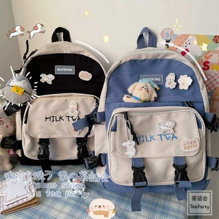 Balo nữ Milk cao cấp du lịch dễ thương đẹp đi học giá rẻ Balo Ulzzang Basic Vải Canvas, Balo Unisex Đi Đi Học Nam