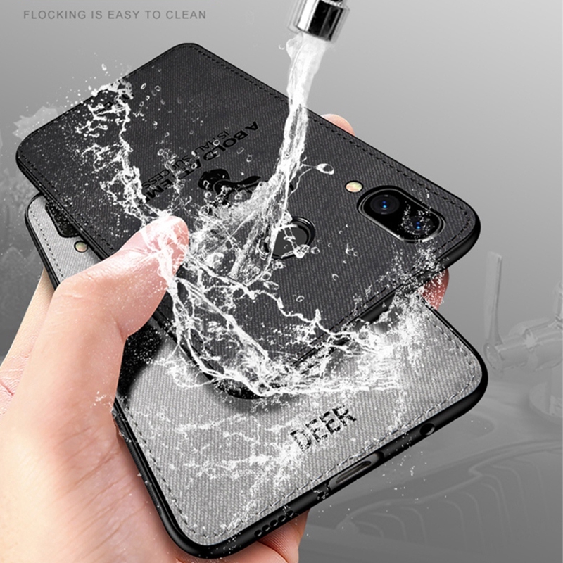 Ốp điện thoại TPU mềm họa tiết hươu và chữ độc đáo cho Samsung Galaxy A30