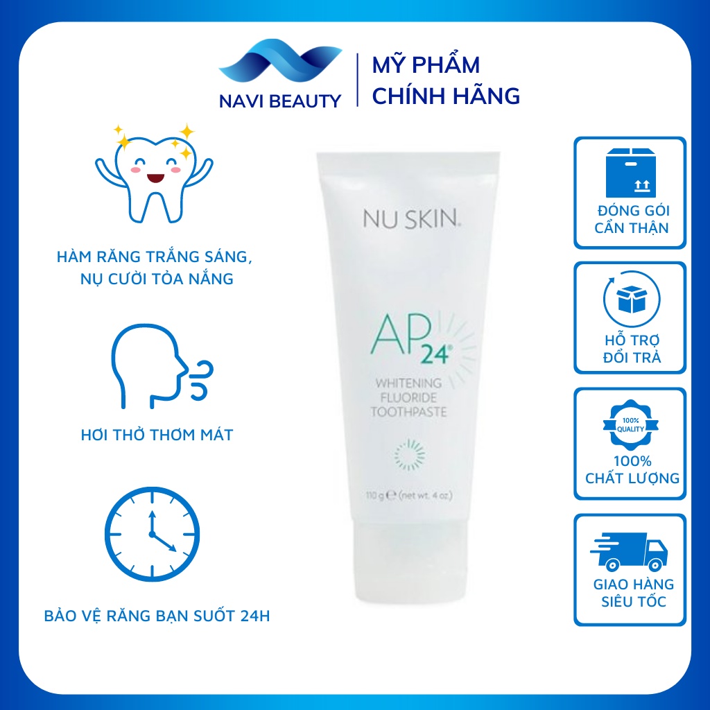 Kem đánh răng AP24 giúp răng trắng sáng, giảm vôi răng 110gr