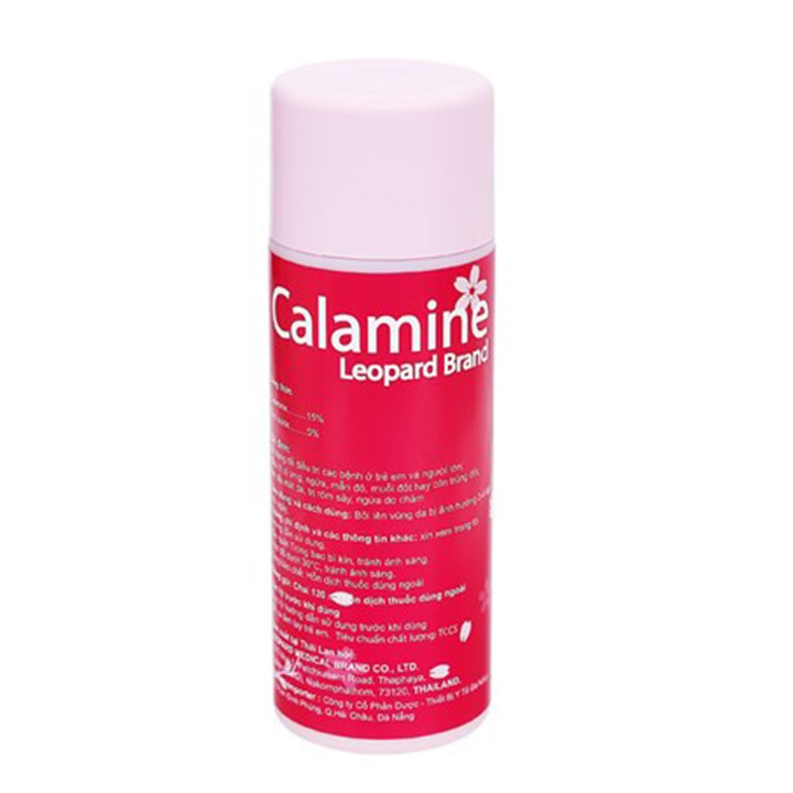 Calamine Leopard Brand Chai 120ml - Hỗ trợ Giảm Các Triệu Chứng Do Rôm Sảy & Côn Trùng Đốt