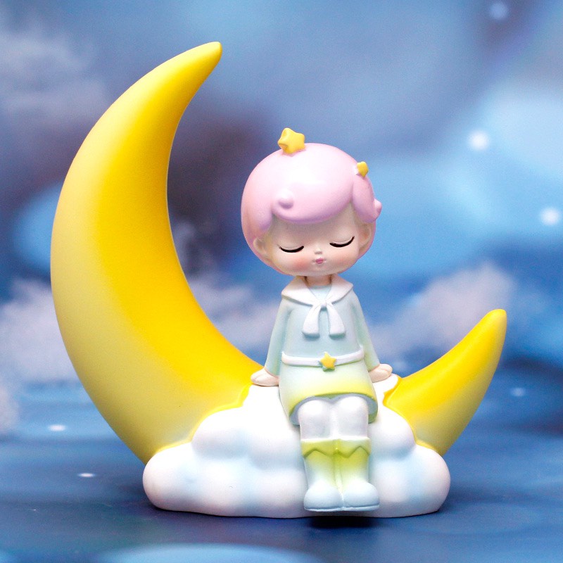 5Tượng công chúa,hoàng tử ngồi trăng vàng-XẢ KHO