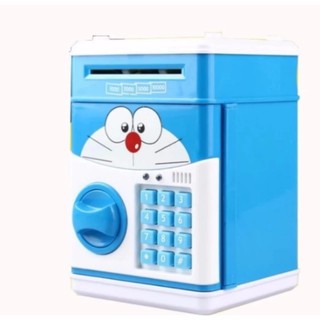 Két sắt mini đựng tiền thông minh ( màu xanh dương)